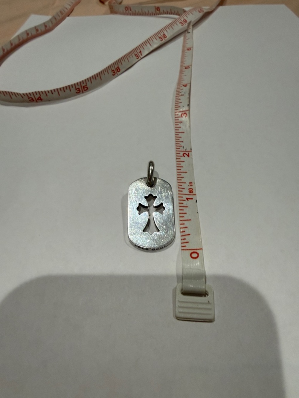 Chrome Hearts Sterling Silver Cross Cutout cross Pendant
